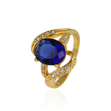 Xuping Zircon Gold-Plated Women Finger Ring